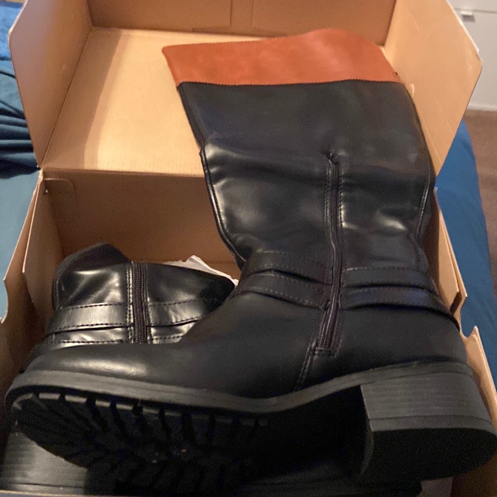 Black riding boots